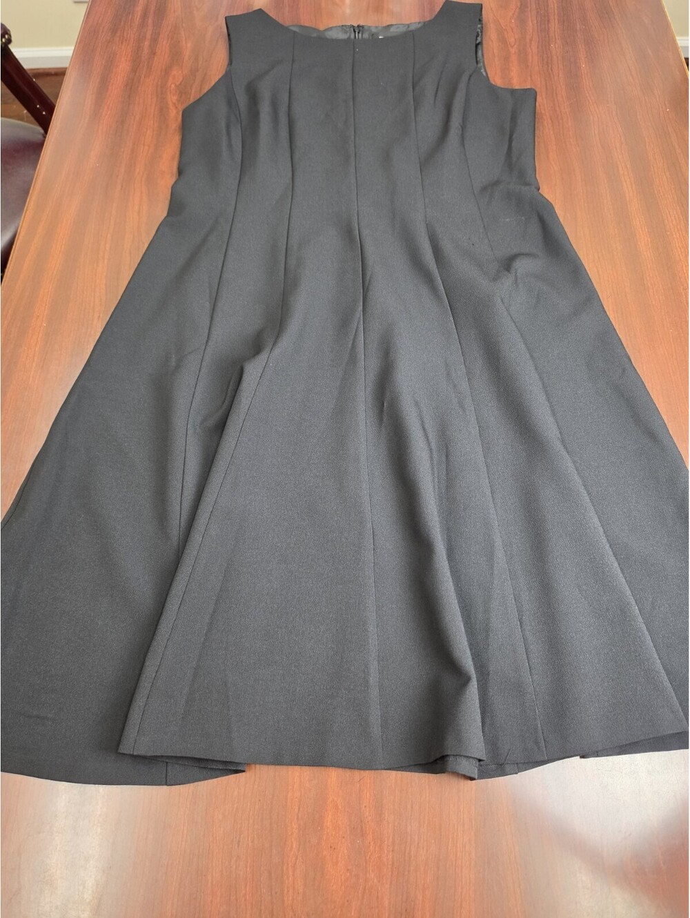 Black Label by Evan-Picone Black Sleeveless Fit & Flare Dress Size 14 Cocktail